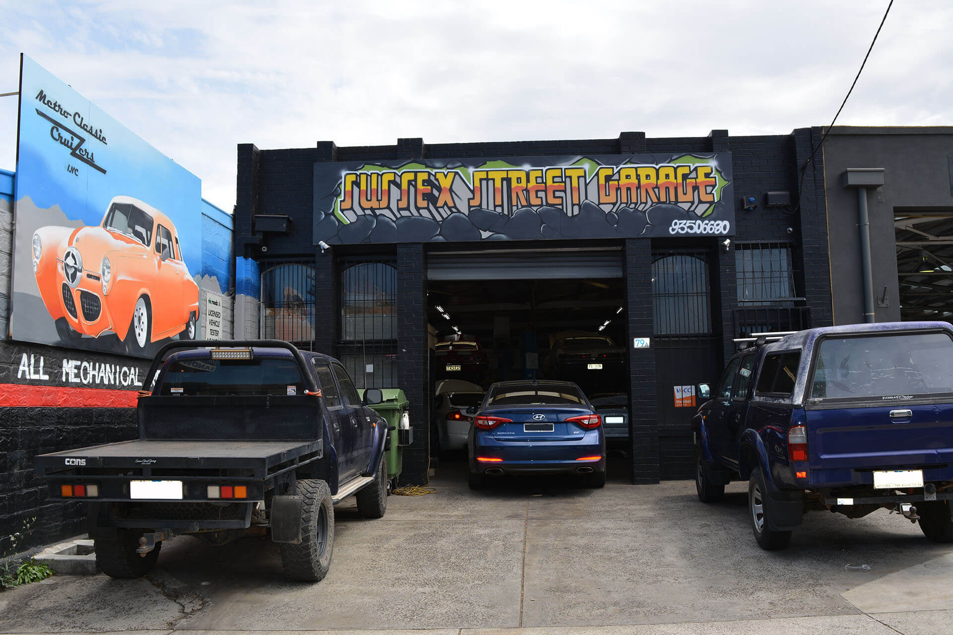 Sussex Street Garage Front Shop